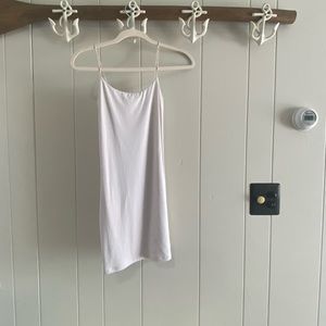 Cream short dress purchased from Aritzia. Worn once. Stretchy material